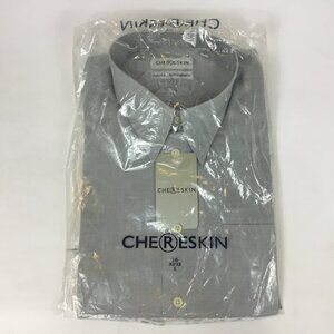 (NWT) CHE®ESKIN, Blu Button down dress shirt
